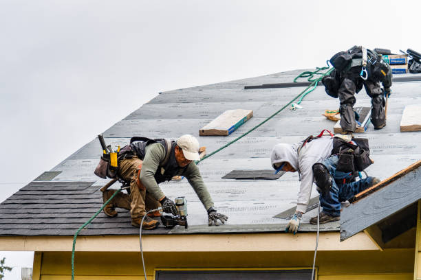Professional Gutter Installation technician working in Mars, PA
